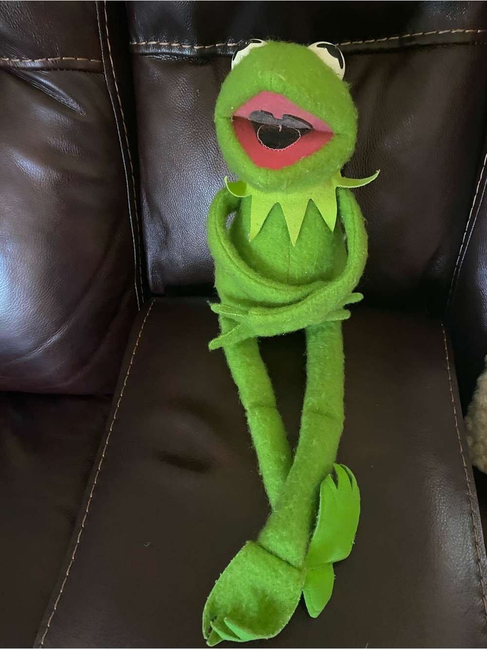 Vintage 1976 Fisher Price Kermit The Frog Plush #850 Jim Henson Muppets Doll 18"